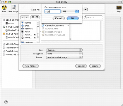 sheepshaver increase disk size