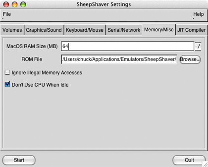 sheepshaver cannot open rom file