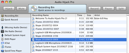 audio hijack pro no audio when recording