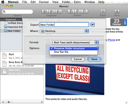 memoir-export-folder
