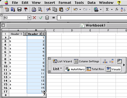 inequalities in excel for mac 2008