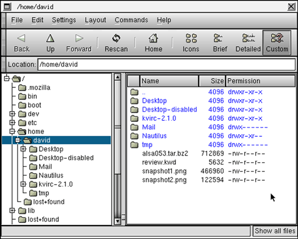 Qt File Browser